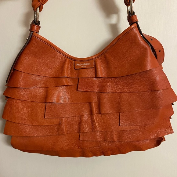 Price Firm YSL red leather St. Tropez shoulder bag 2003/2004 Tom Ford - Picture 7 of 10